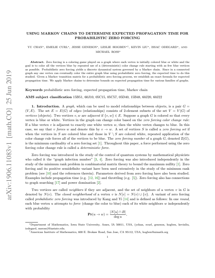 First page