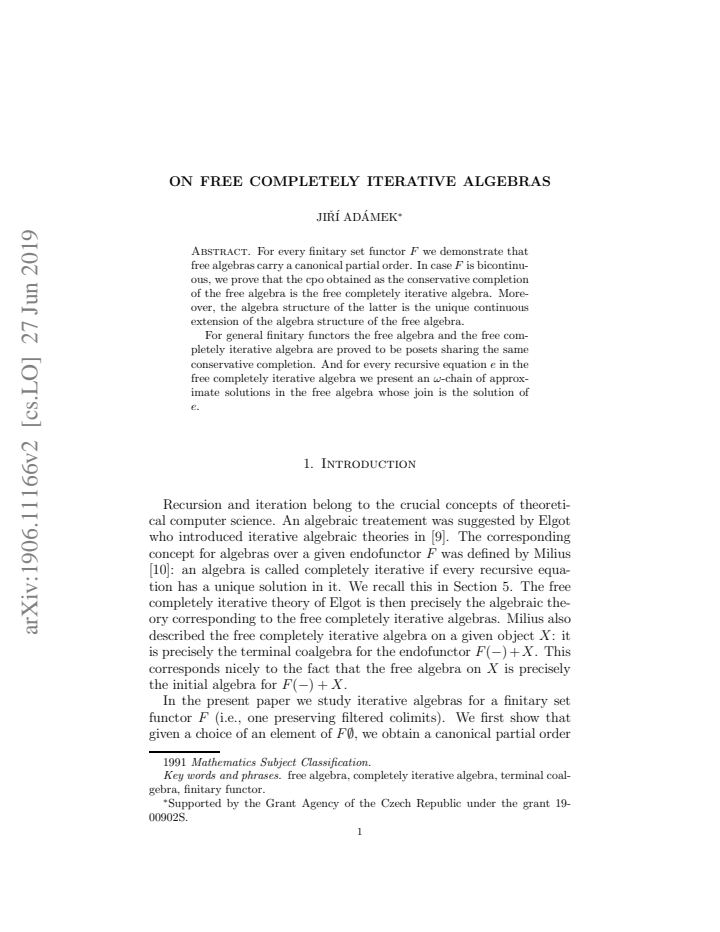 First page