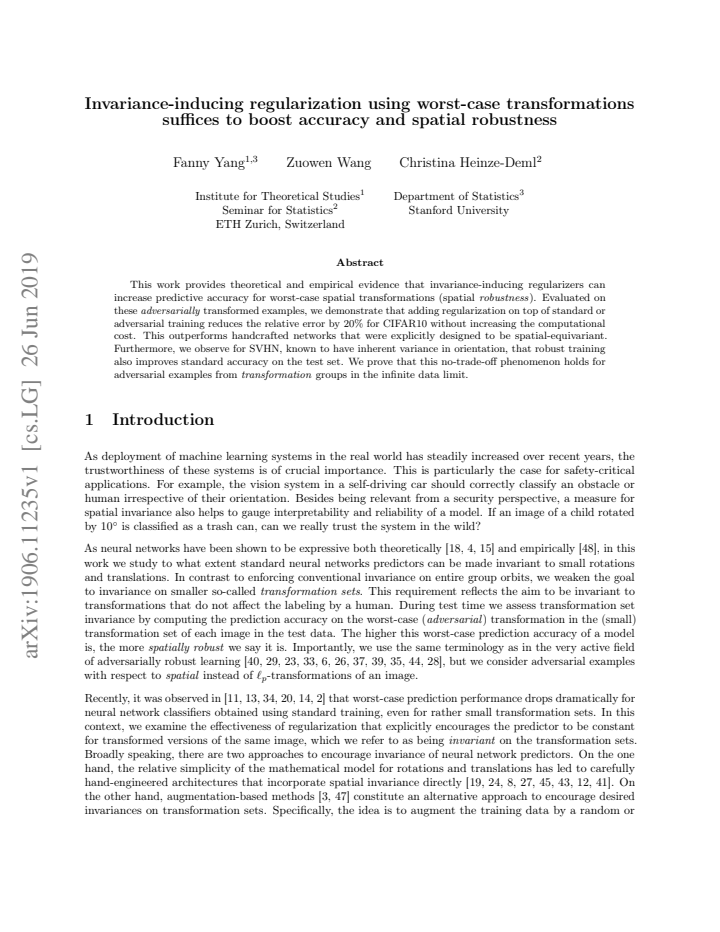 First page