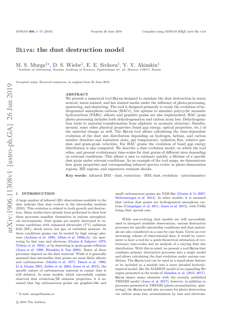 First page