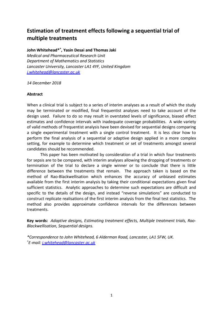 First page