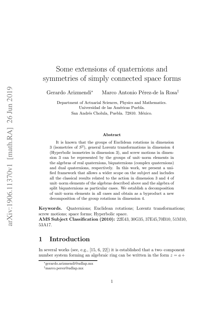 First page