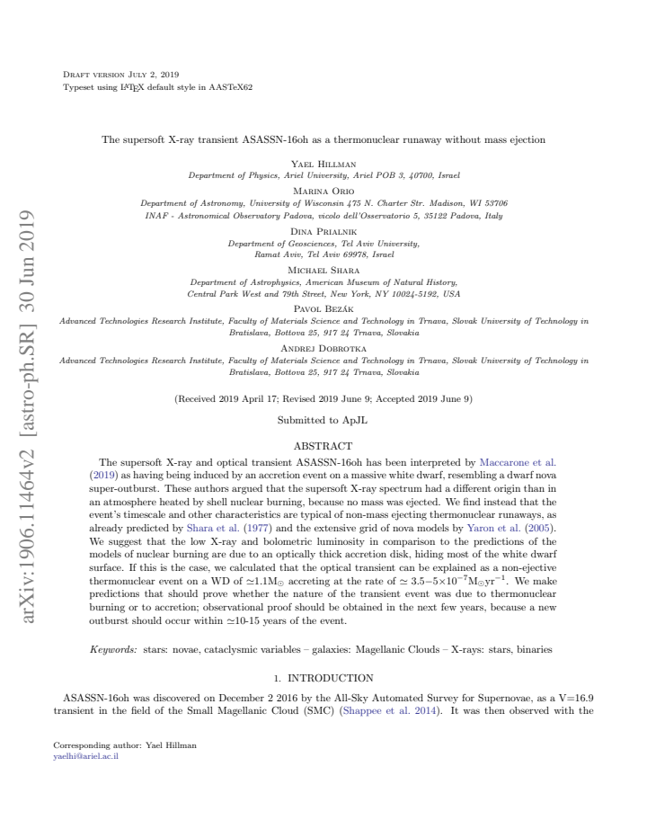 First page