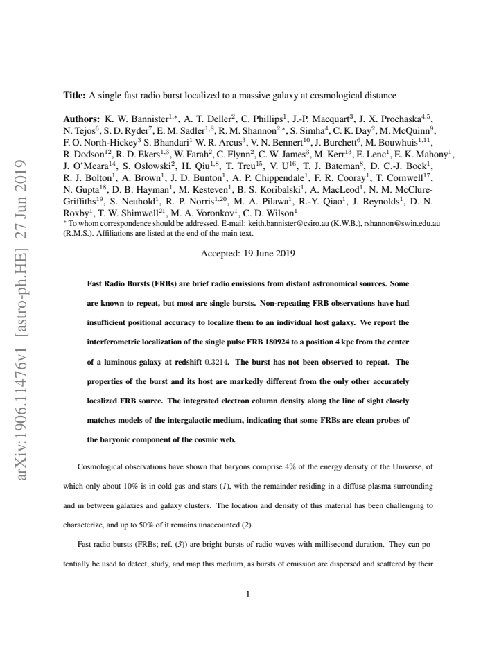 First page