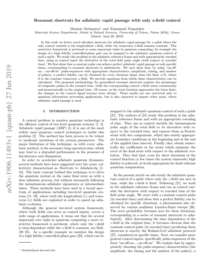 First page
