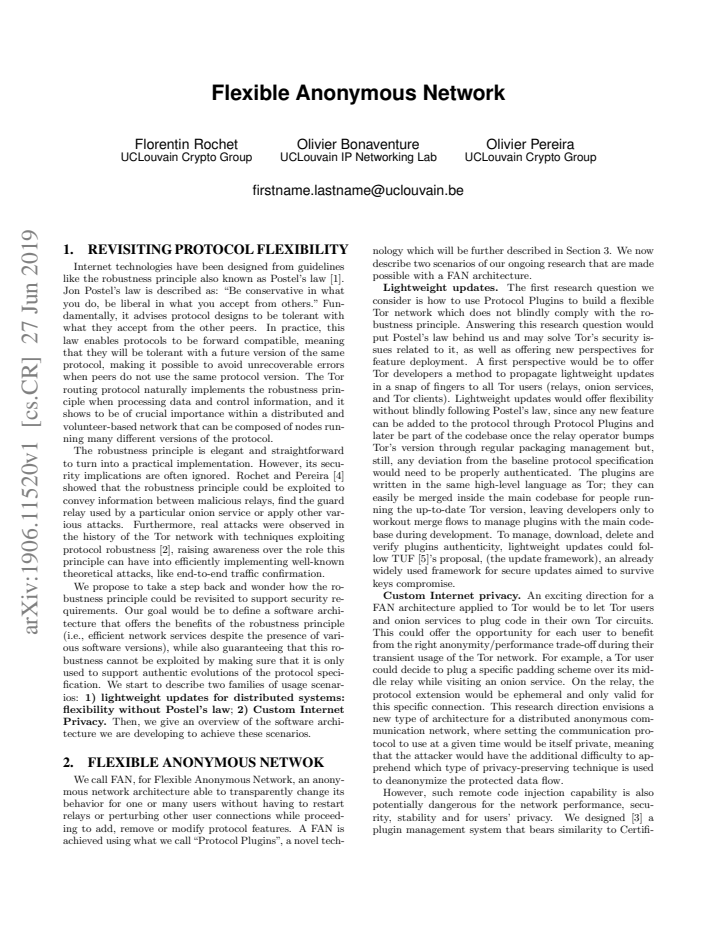 First page