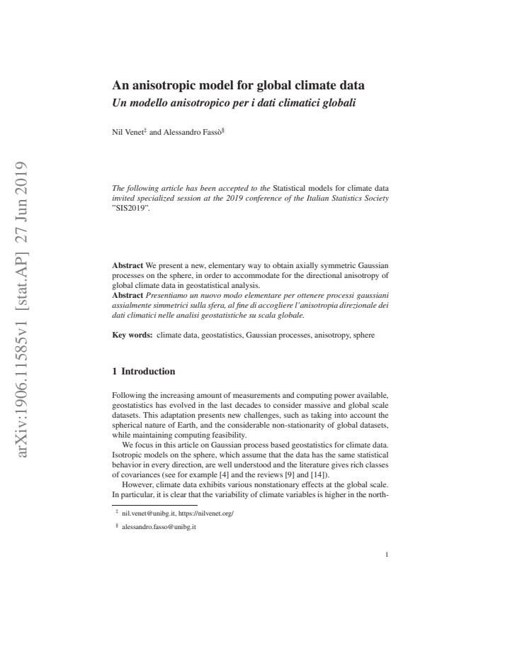 First page