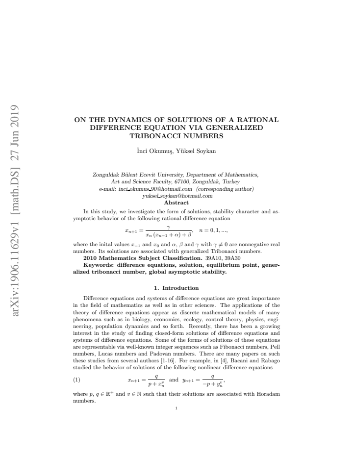 First page
