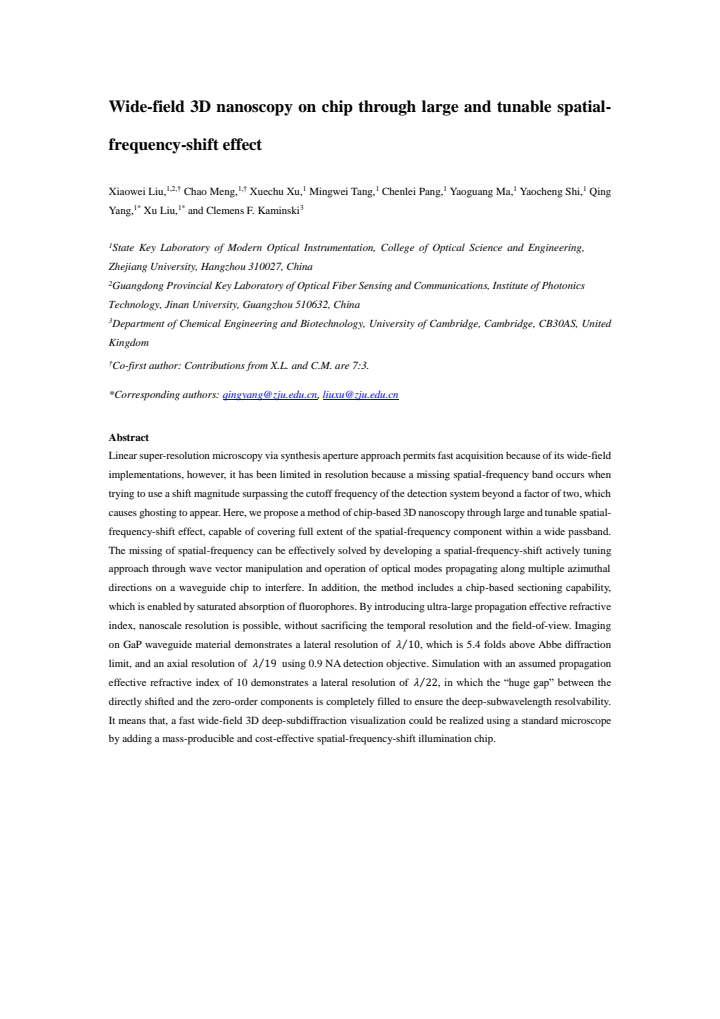 First page