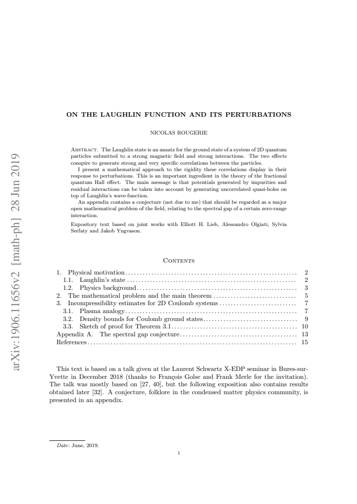 First page