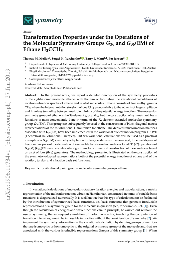 First page