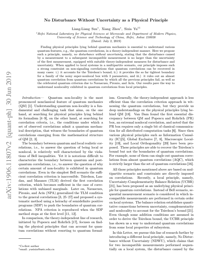First page