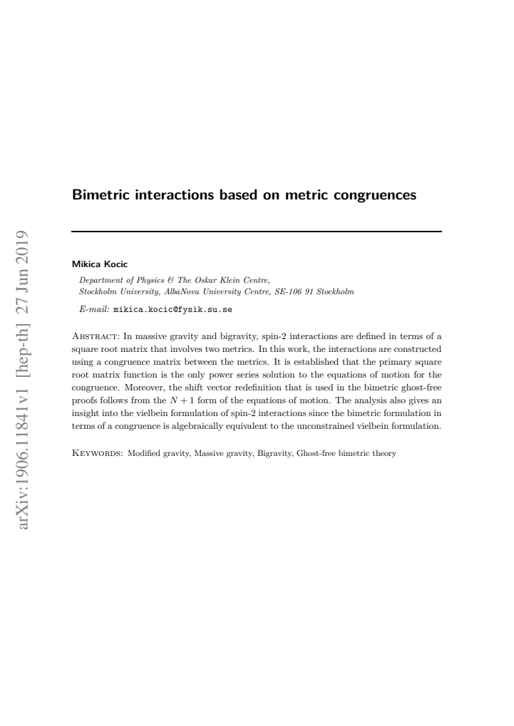 First page