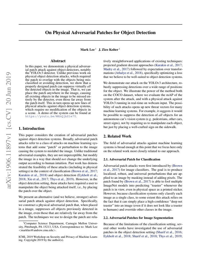 First page