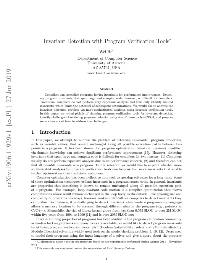 First page