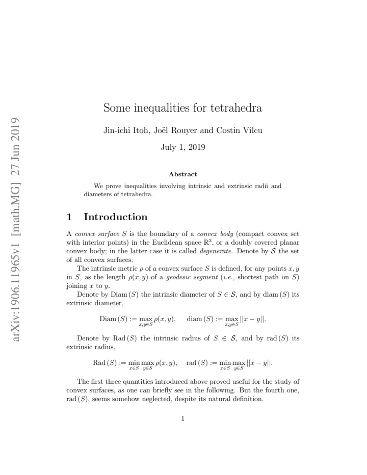 First page