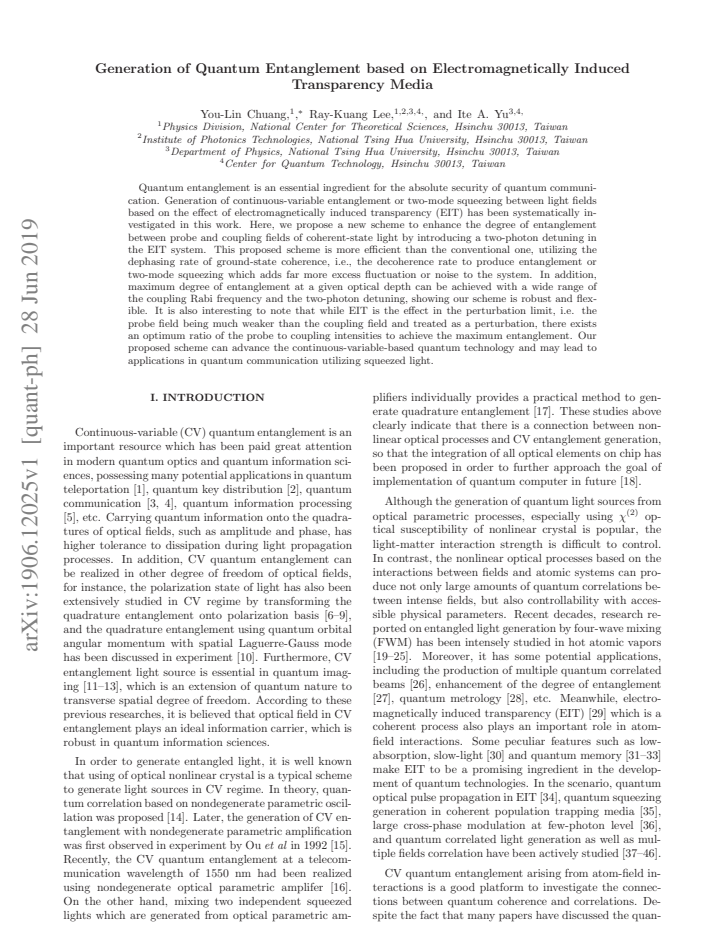 First page