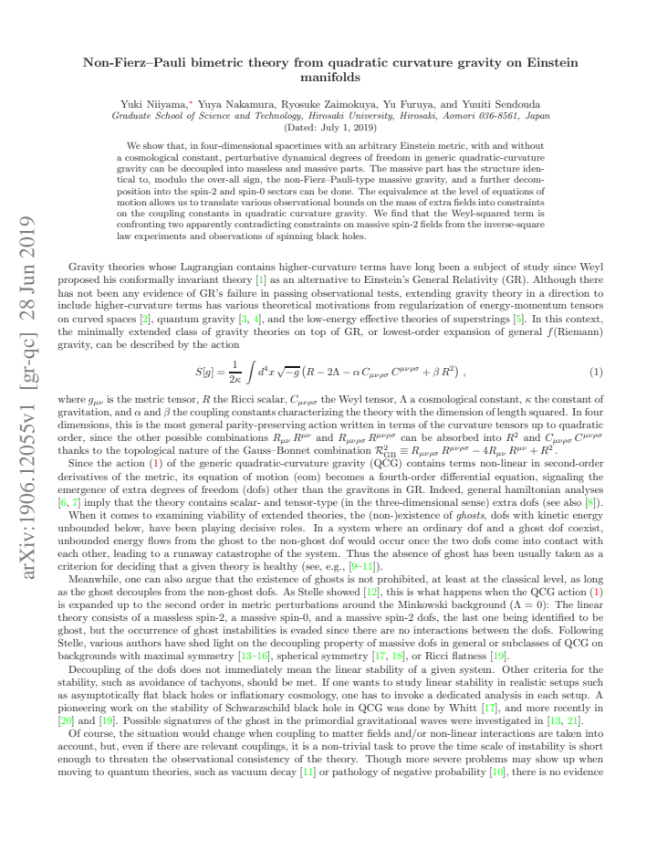 First page