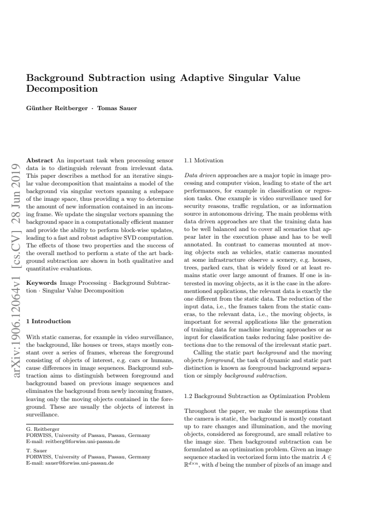 First page