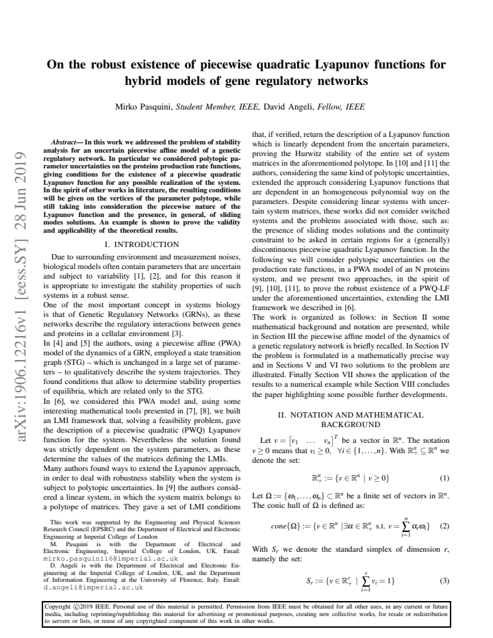 First page