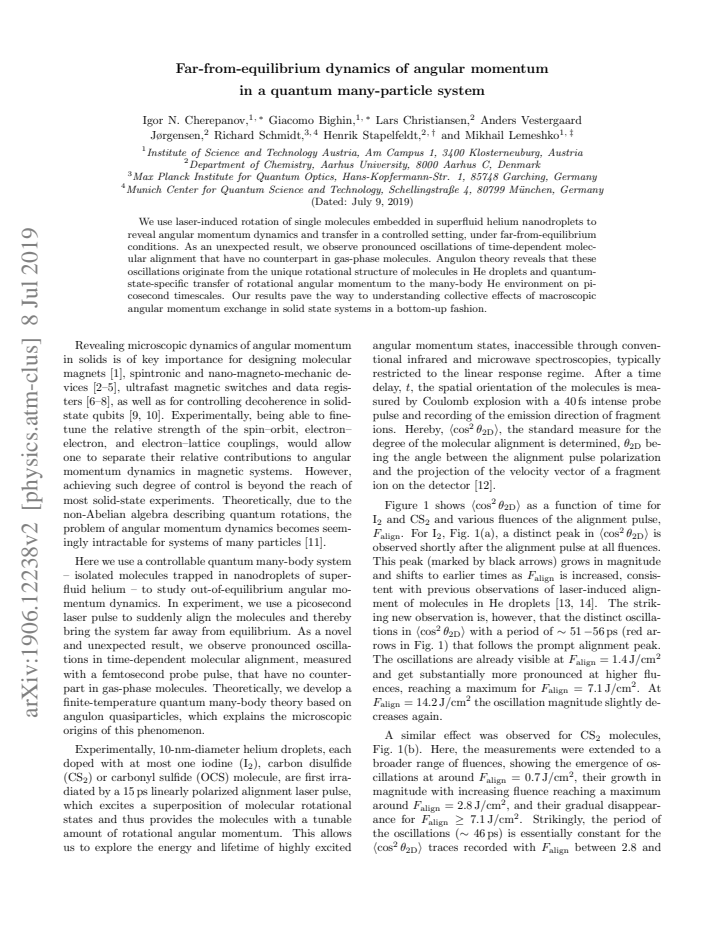 First page
