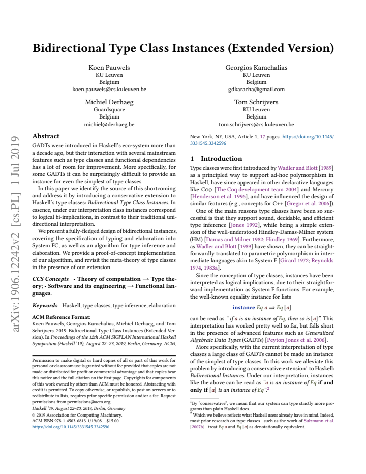 First page