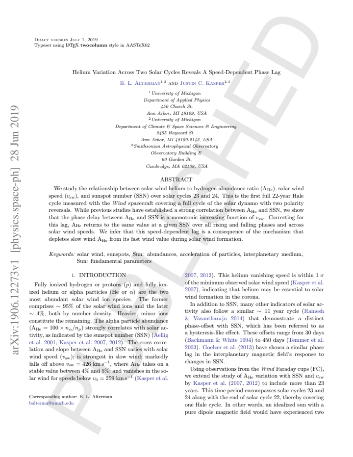 First page
