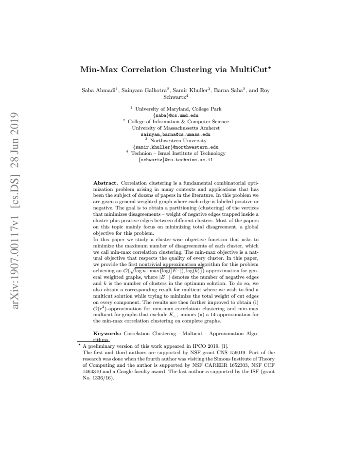 First page