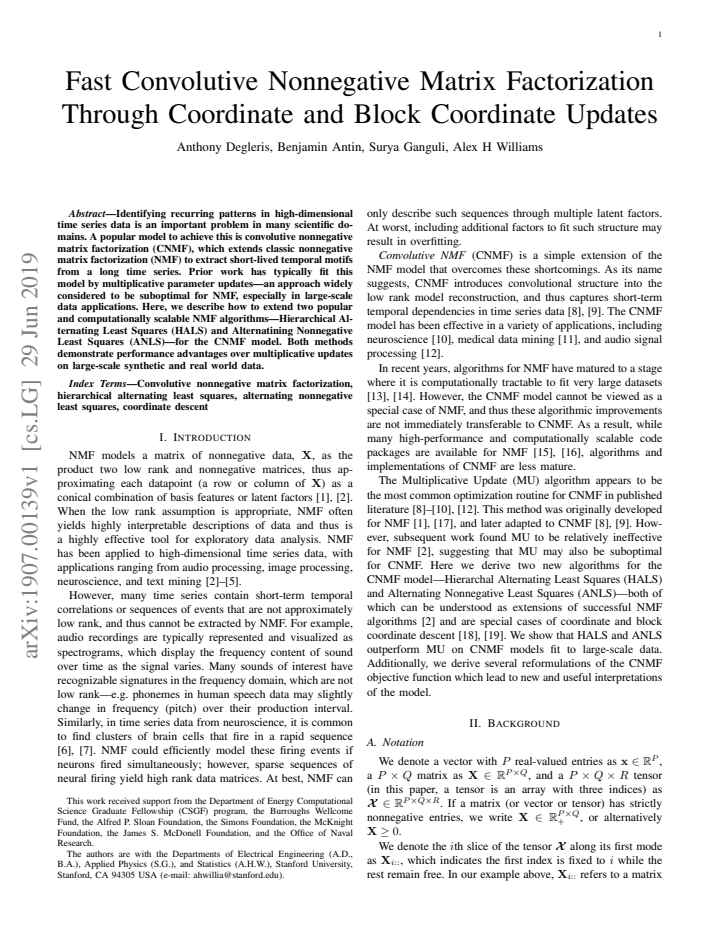 First page