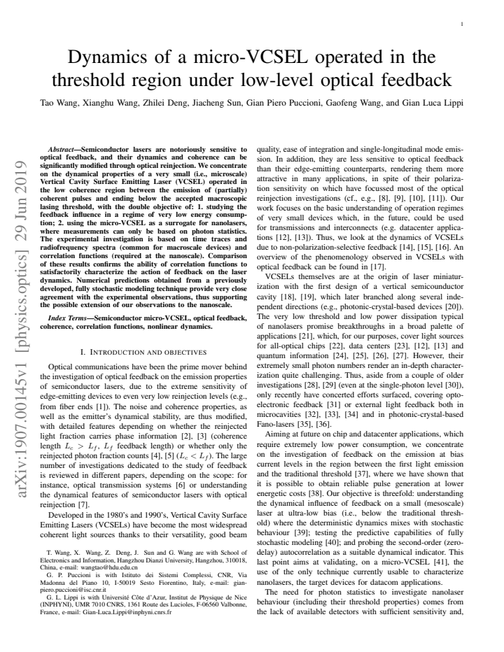 First page
