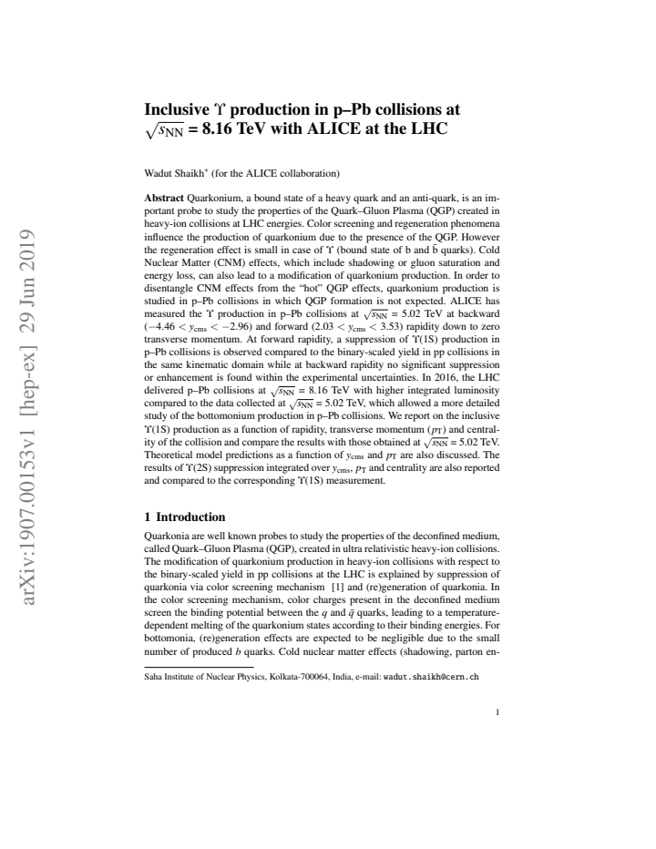 First page
