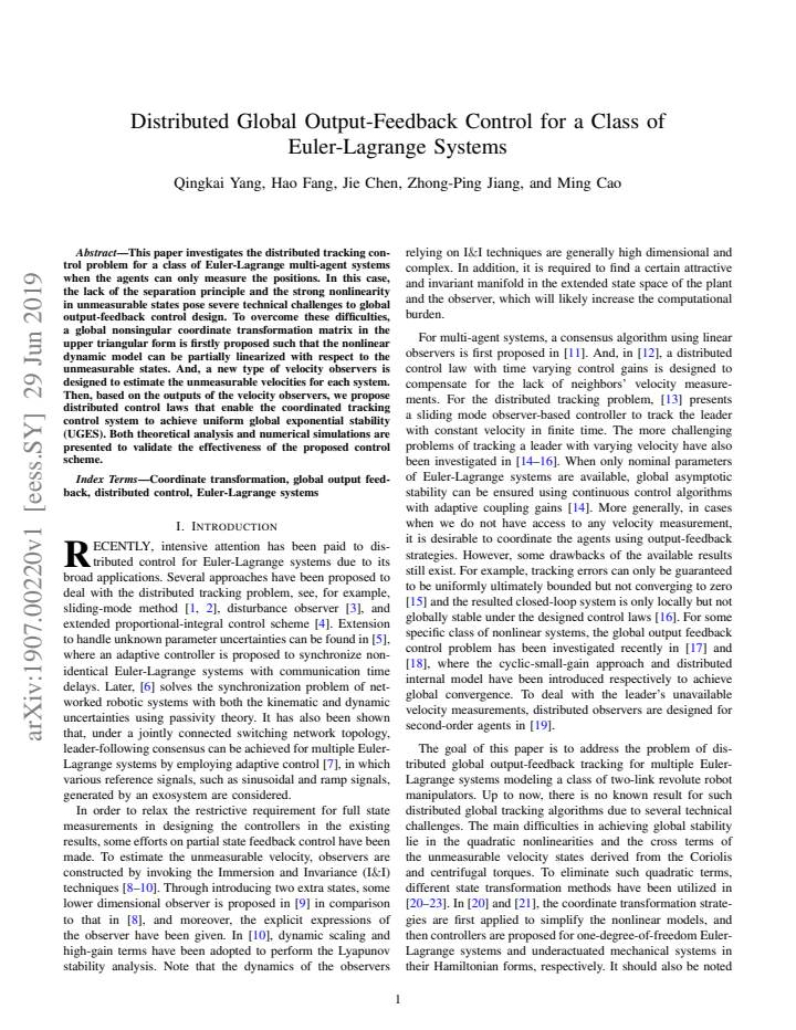 First page