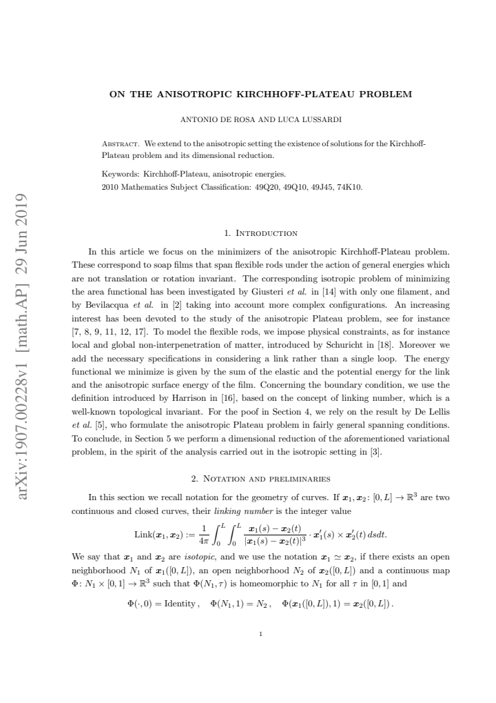 First page