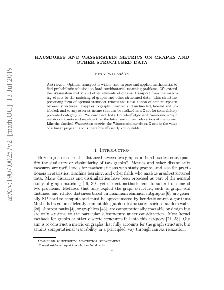 First page