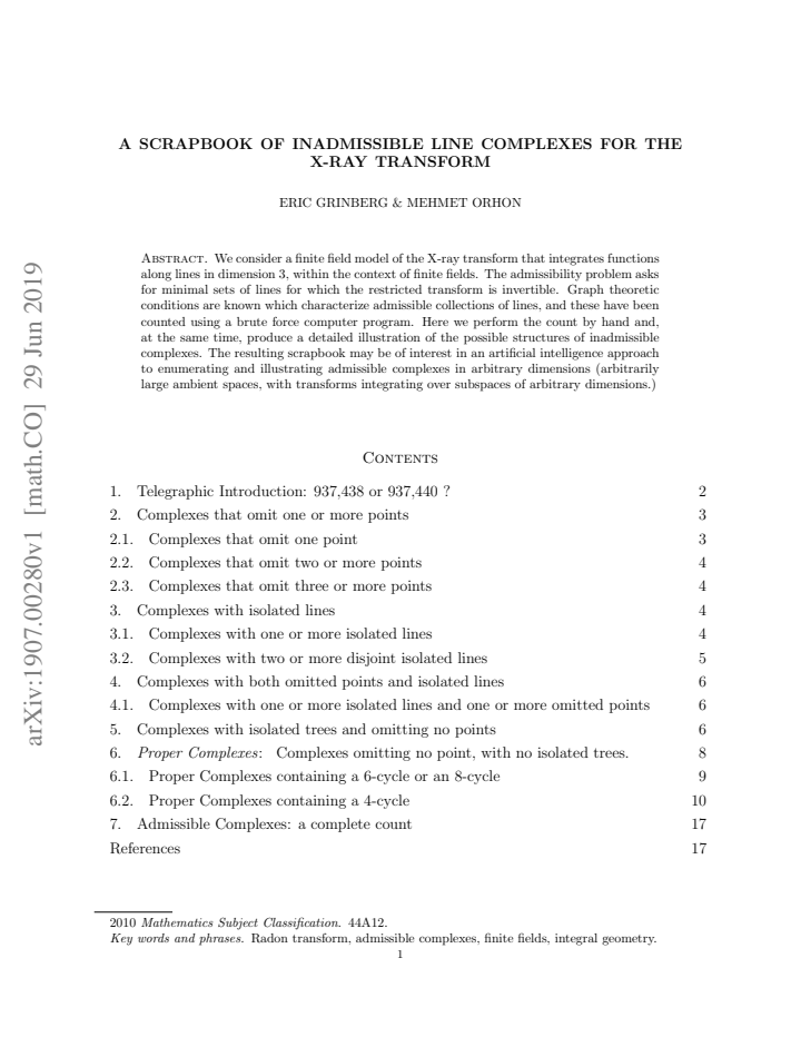 First page