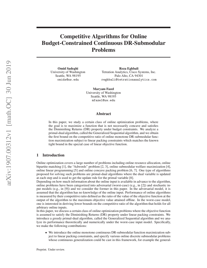 First page