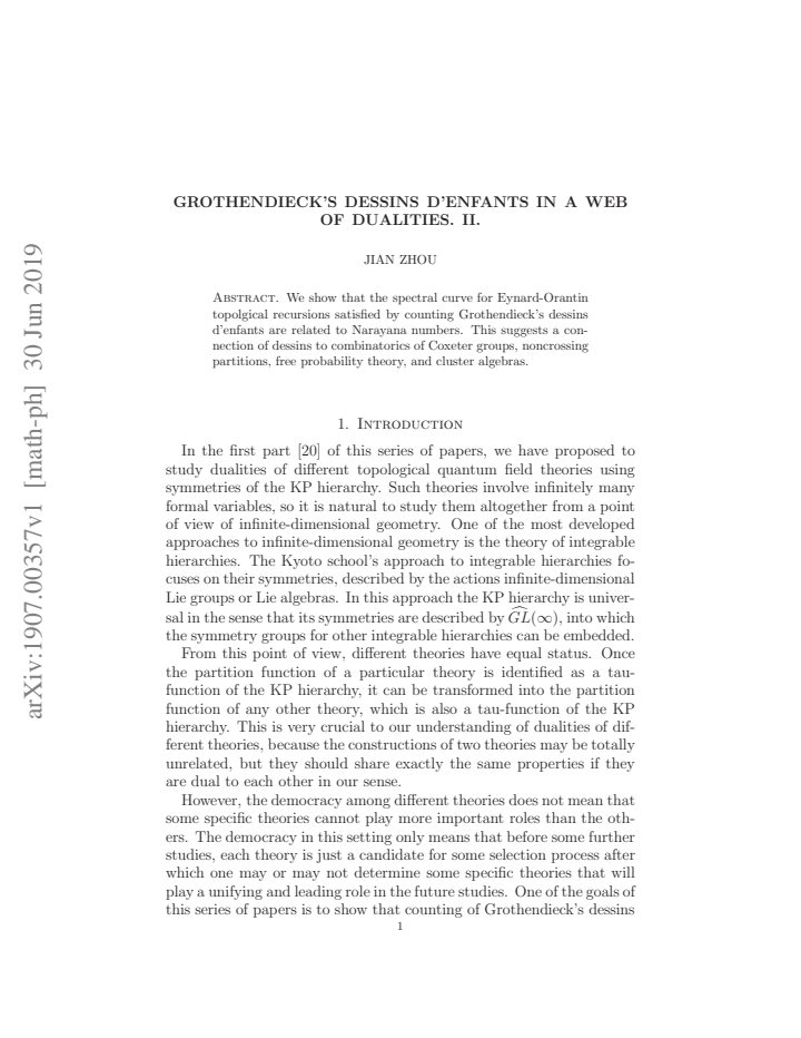 First page