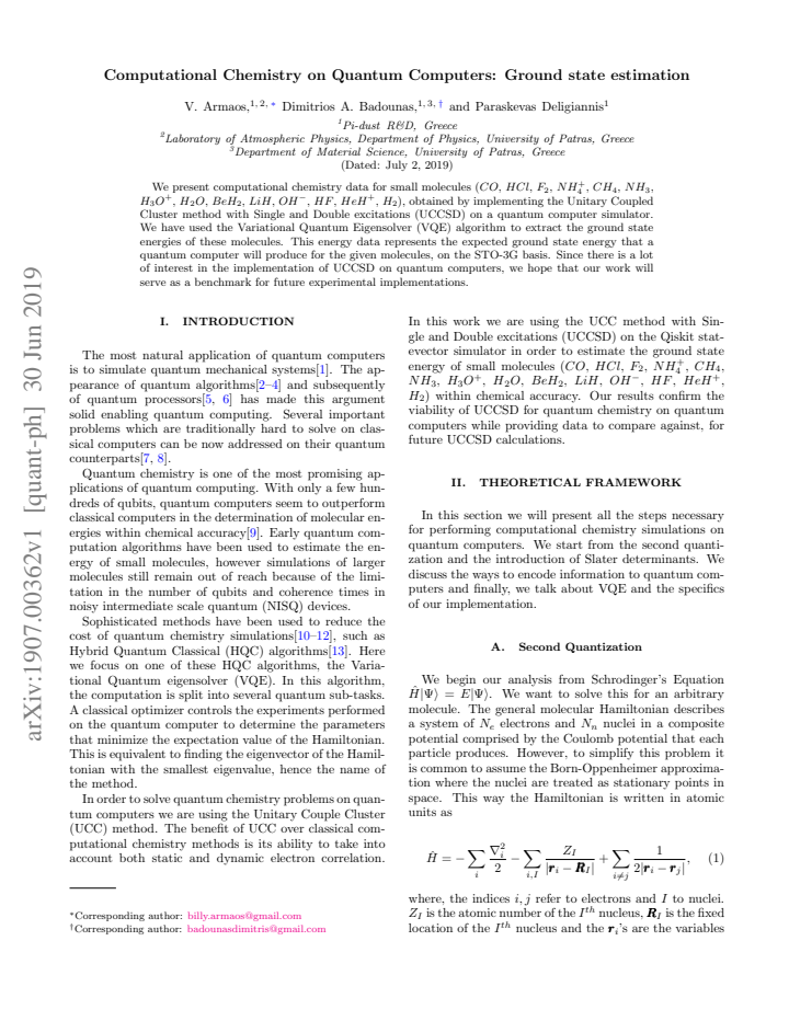 First page