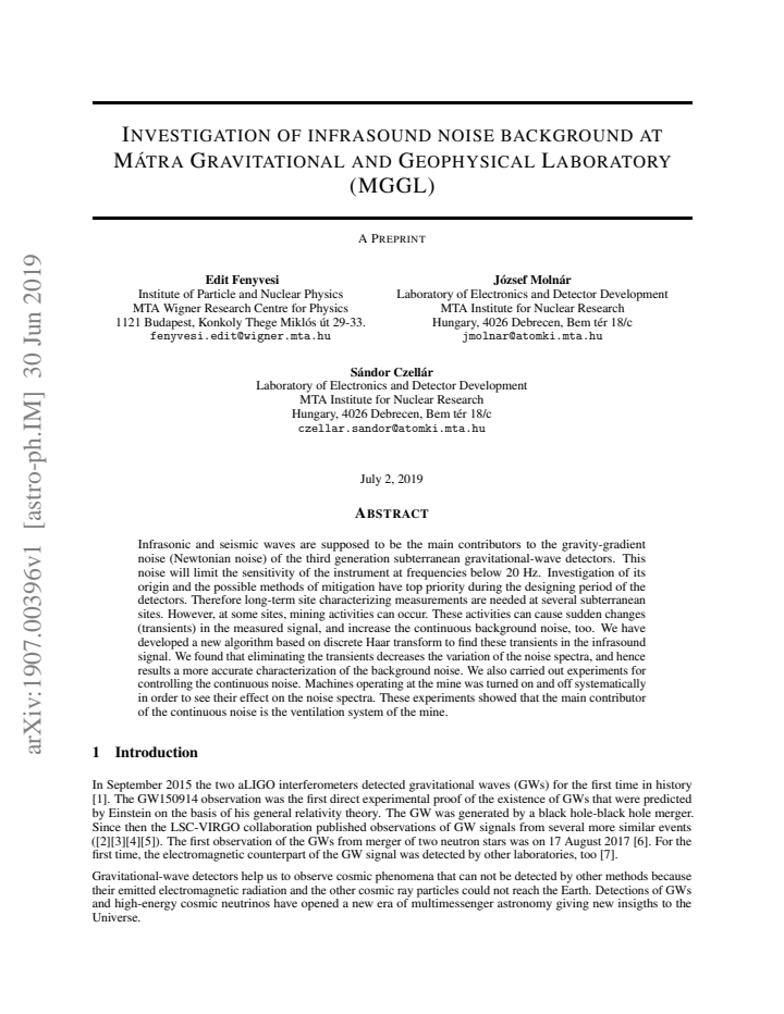 First page