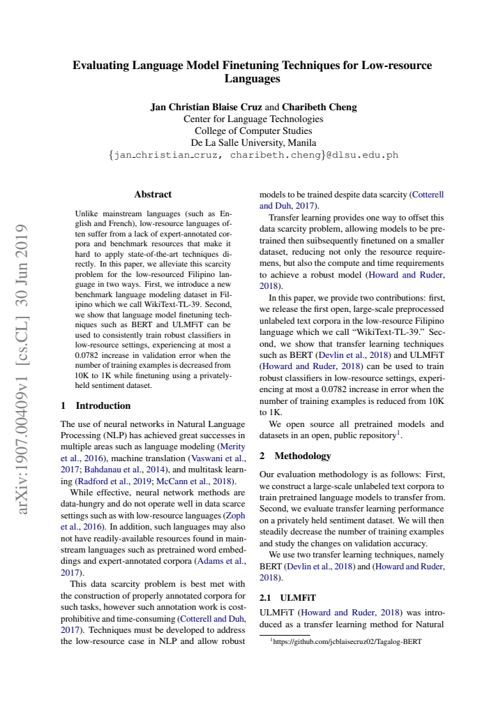 First page