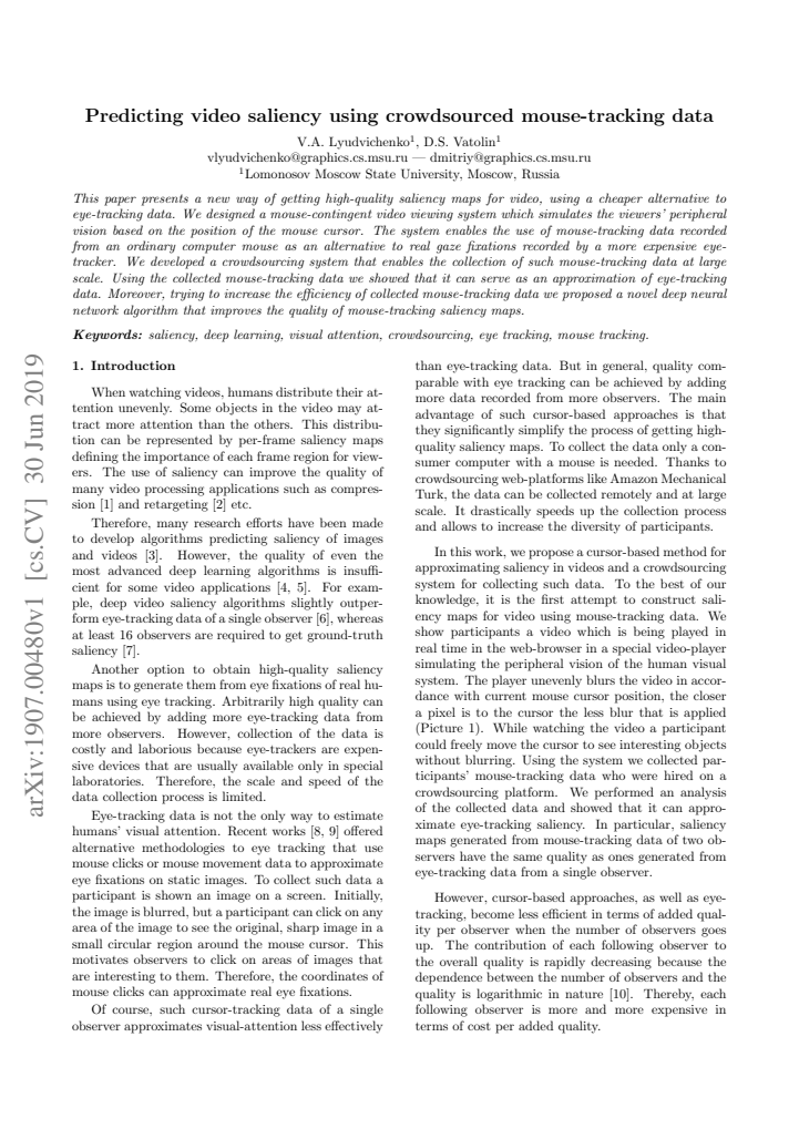First page