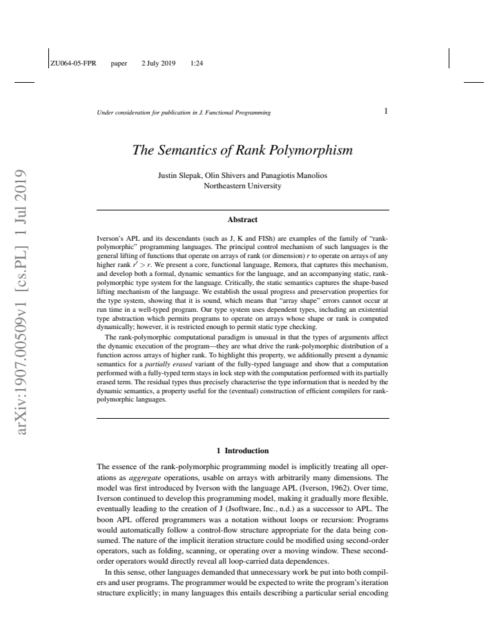First page