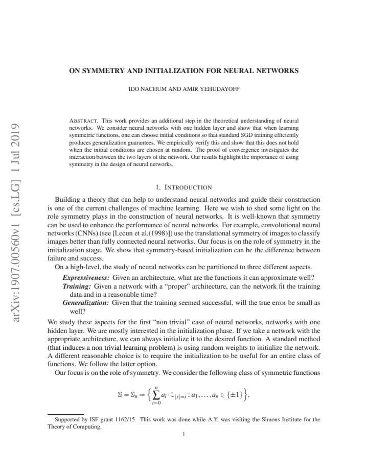 First page