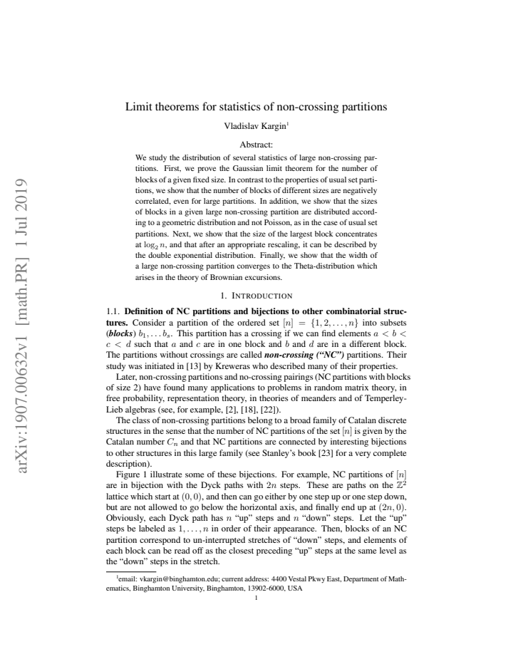 First page