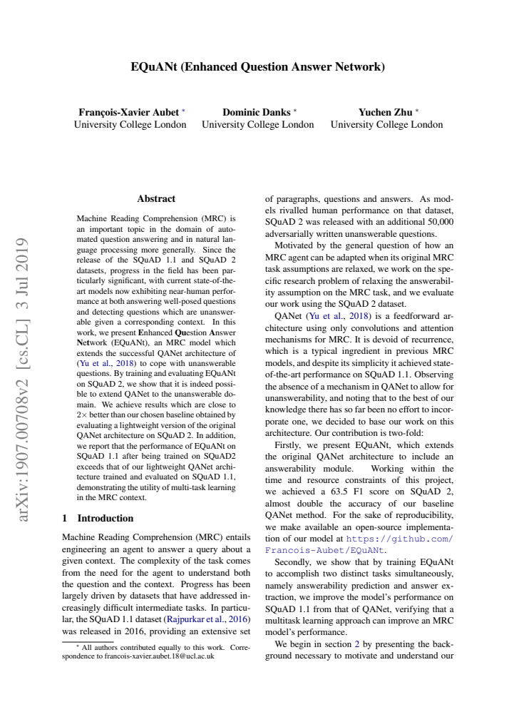 First page
