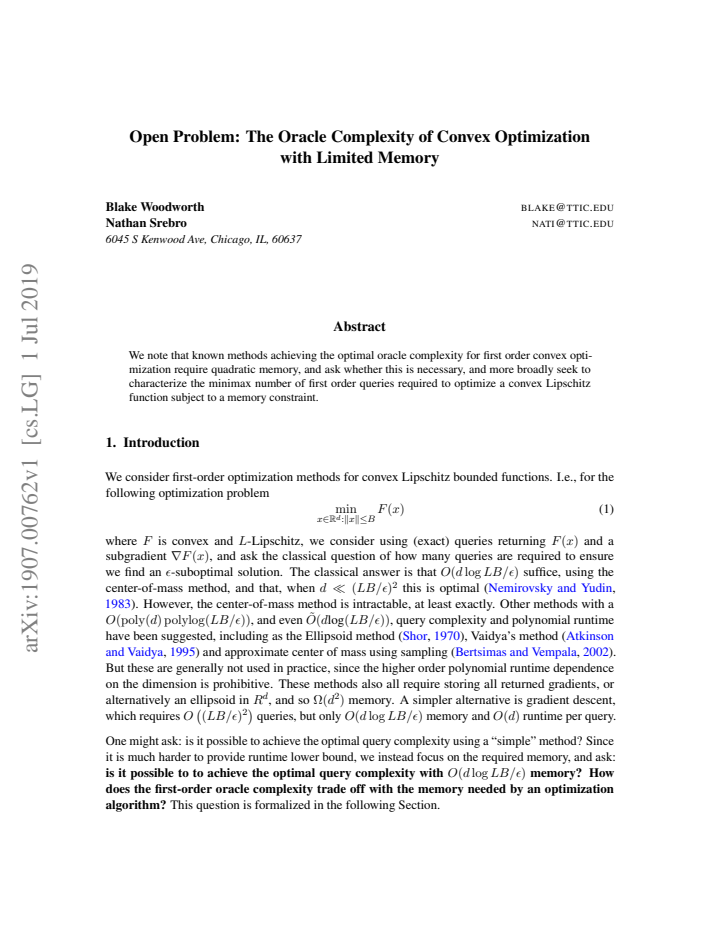 First page