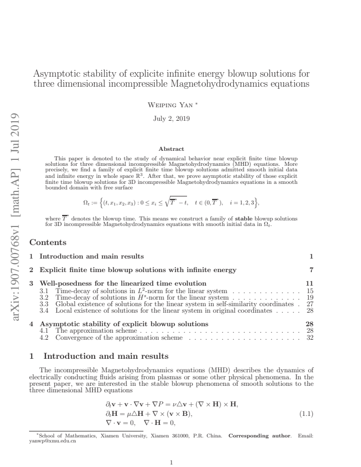 First page