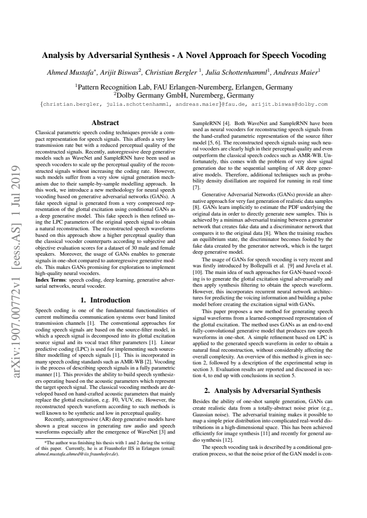 First page