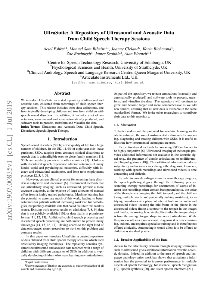 First page