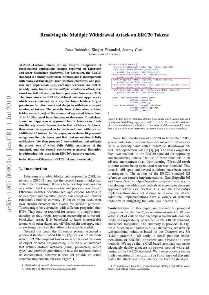 First page